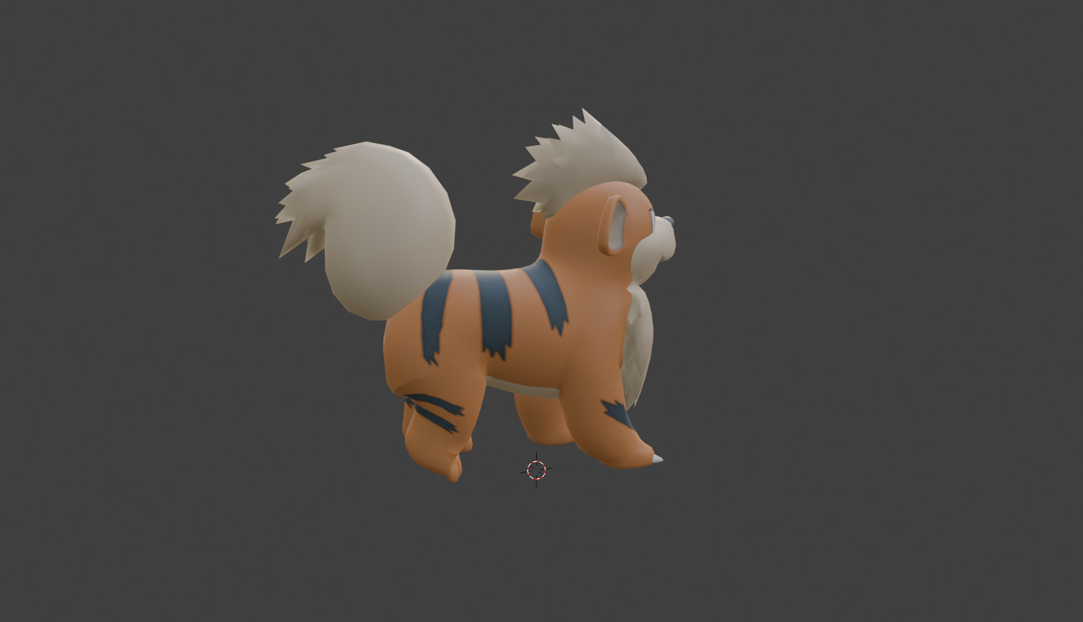 Growlithe-Animated Free low-poly 3D model_1