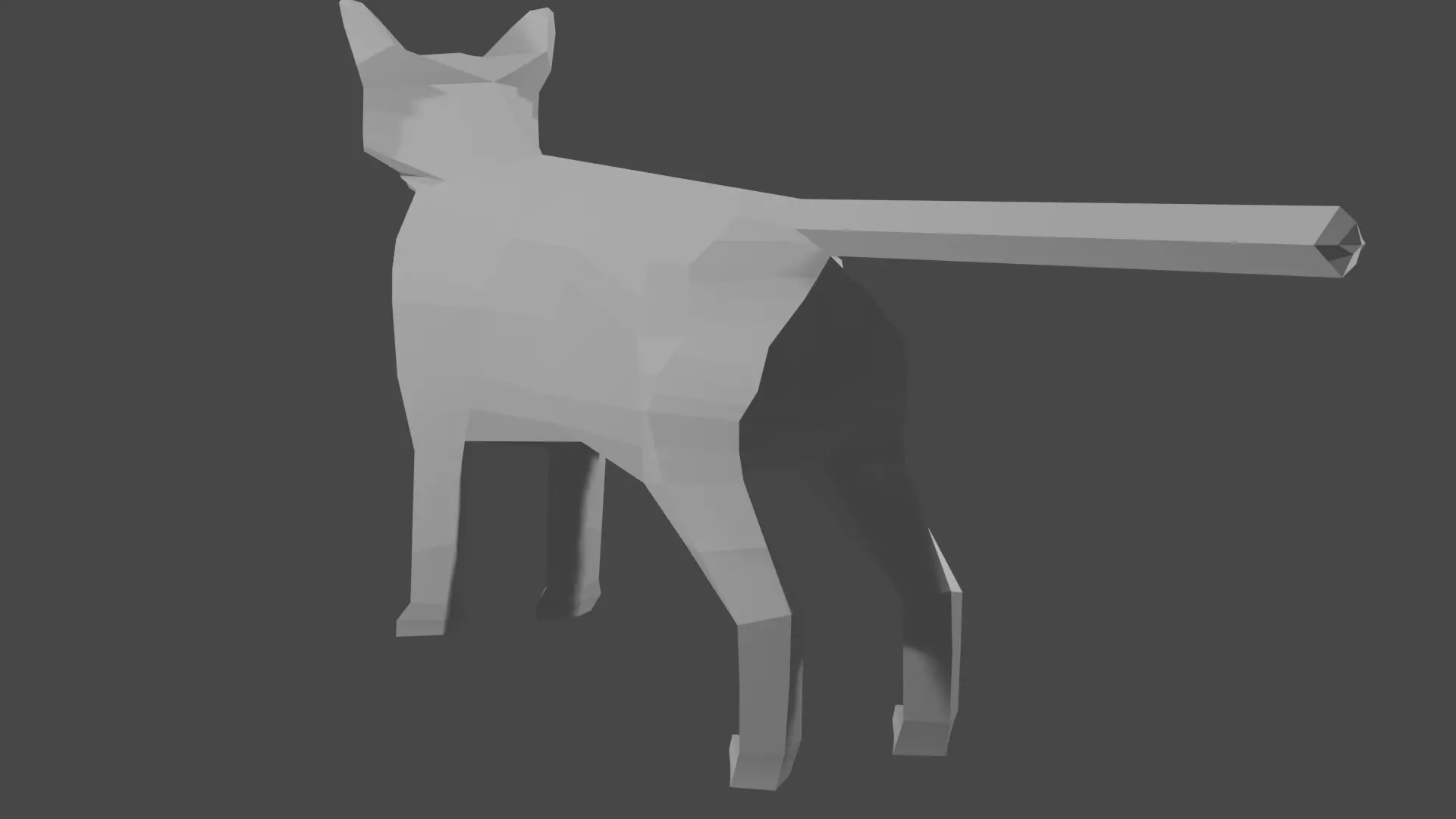 Cat for games Free 3D model