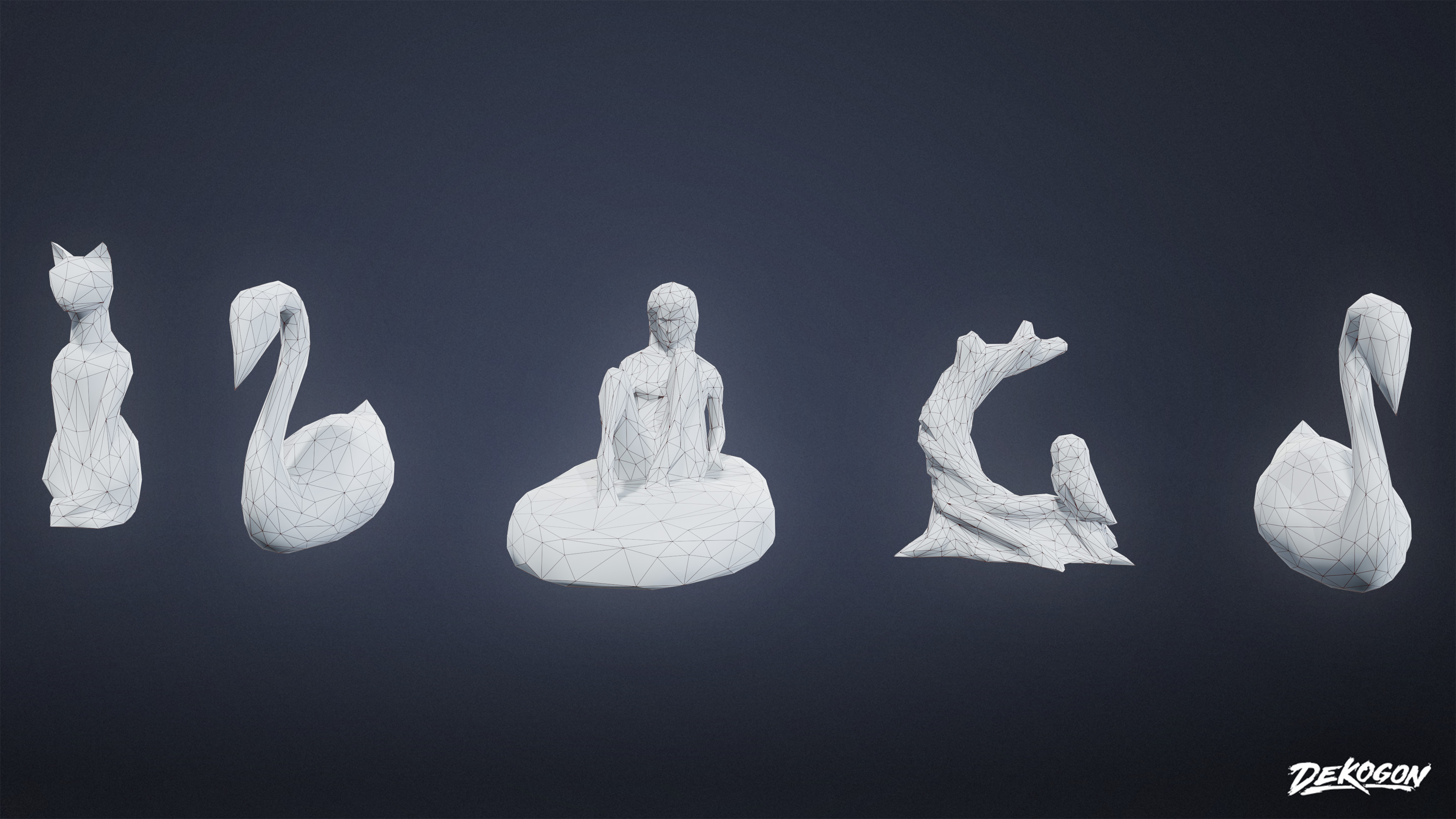 SUBURBS - Knick Knacks 33 - LOW POLY AND NANITE Low-poly 3D model_7