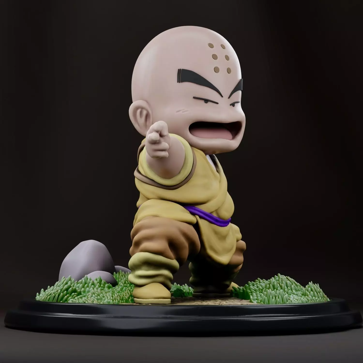 Dragon Ball - Kid Krillin 3D print model_0