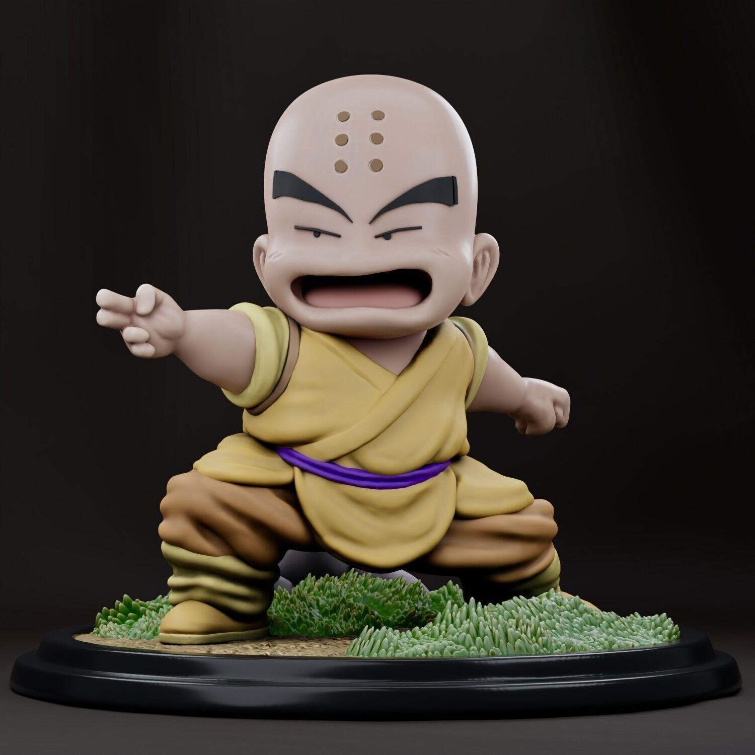 Dragon Ball - Kid Krillin 3D print model_1