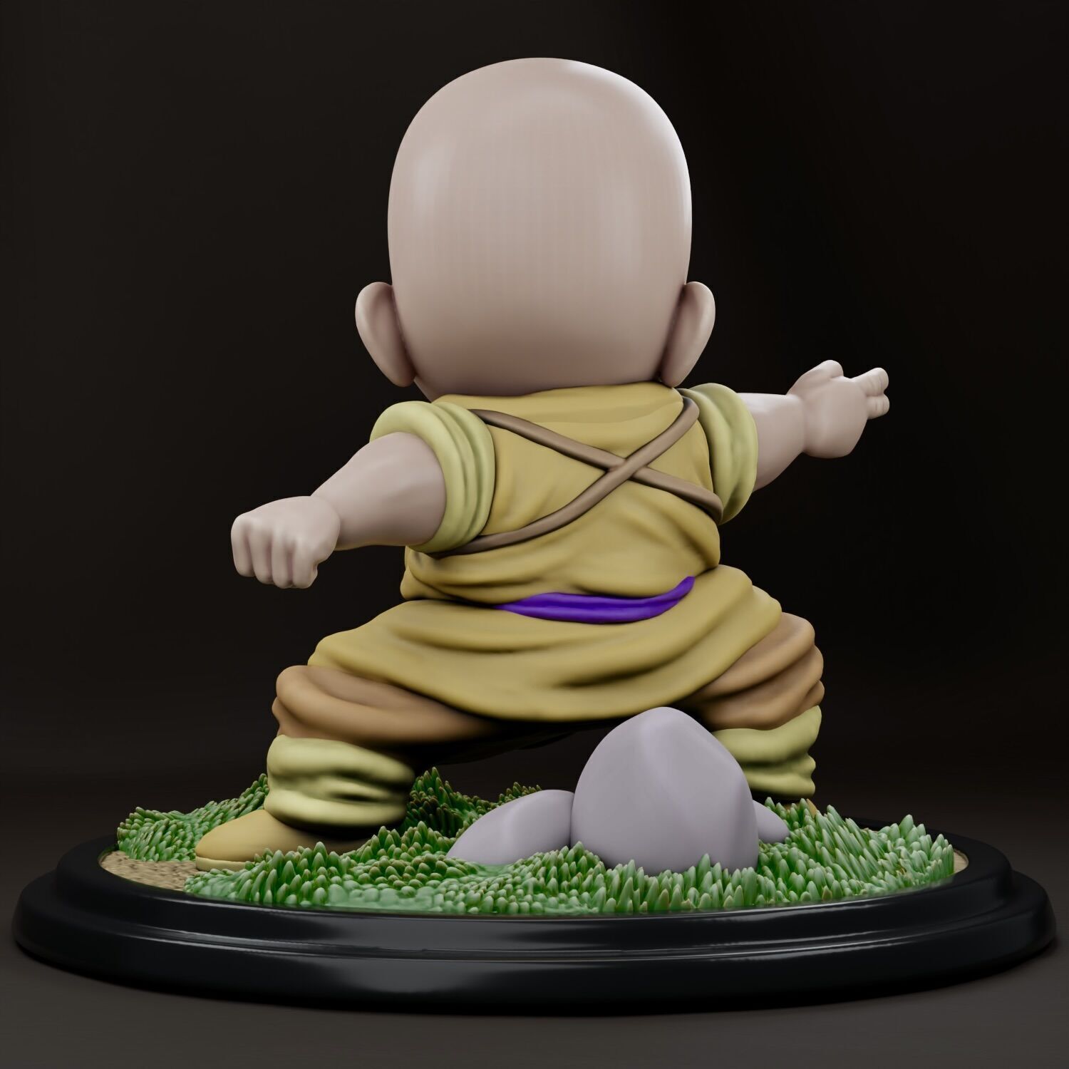 Dragon Ball - Kid Krillin 3D print model_3