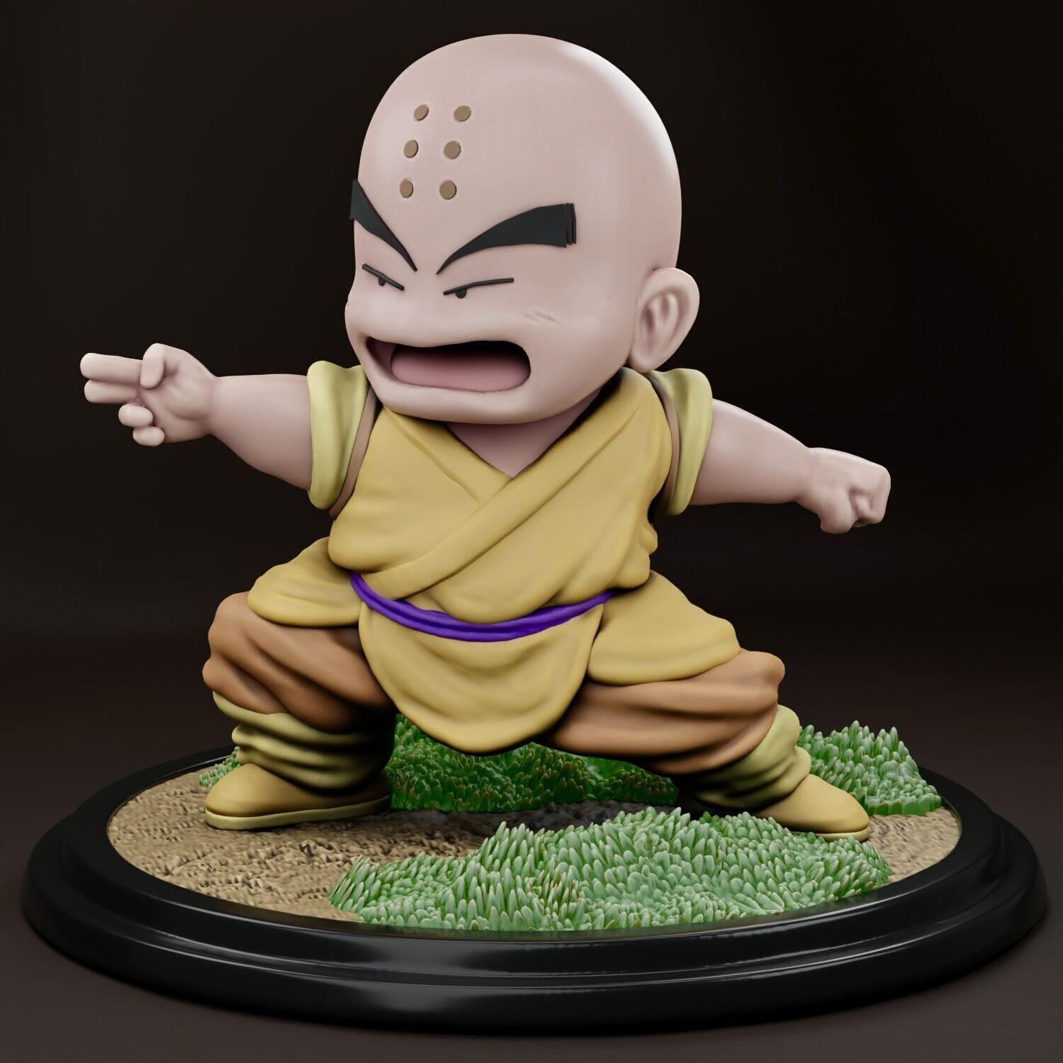Dragon Ball - Kid Krillin 3D print model_2