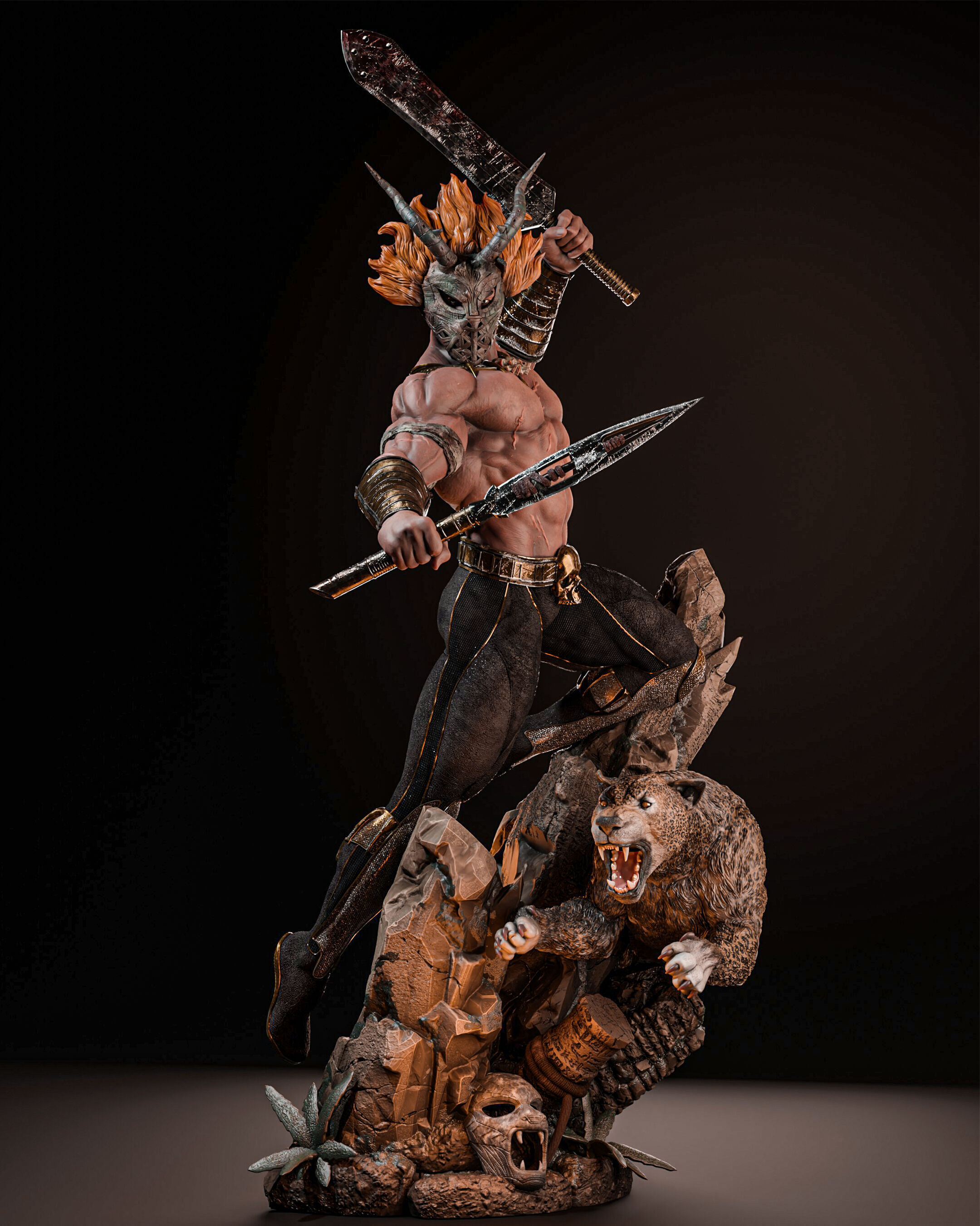 Erik Killmonger - STL 3D print model_3