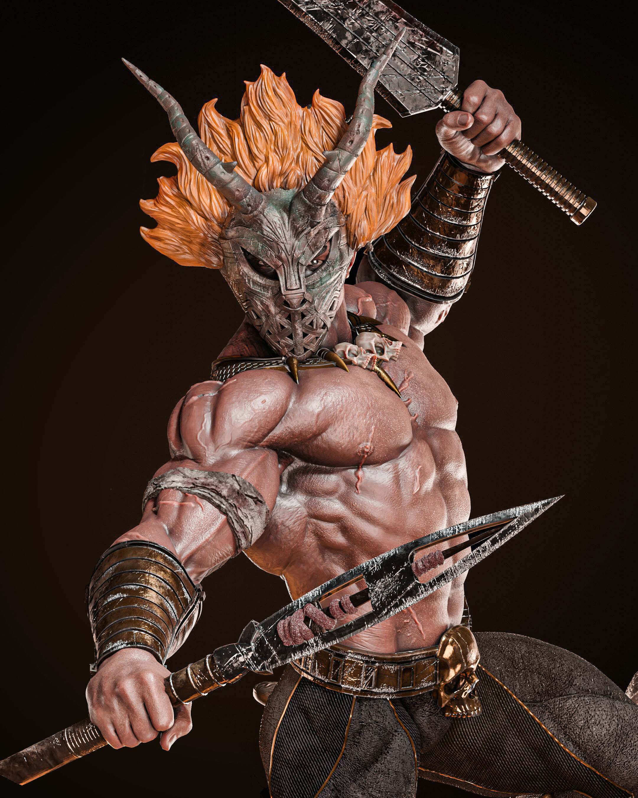 Erik Killmonger - STL 3D print model_5