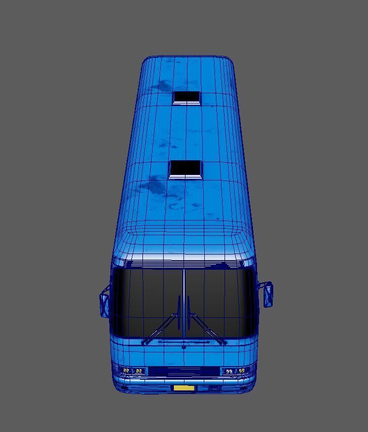 Bus 2 diff Texture Game Ready Unreal Engine and Unity Low-poly 3D model_8