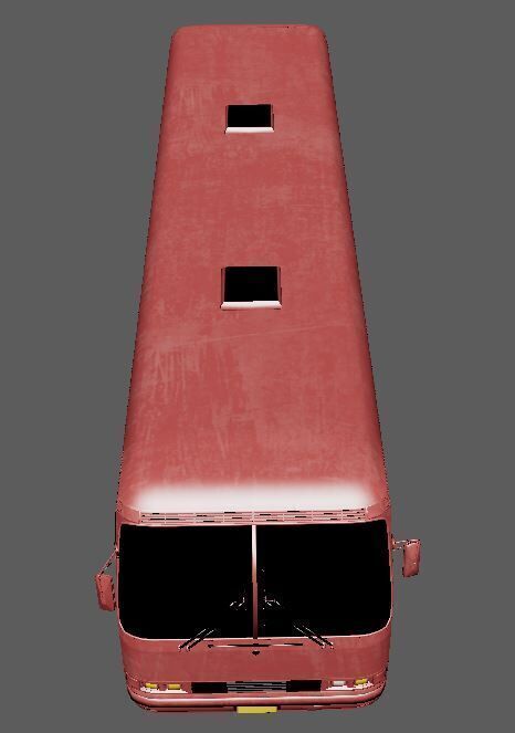 Bus 2 diff Texture Game Ready Unreal Engine and Unity Low-poly 3D model_5