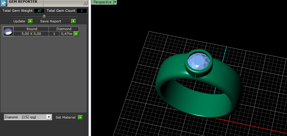 Solitaire ring Model 7105 3D print model_7