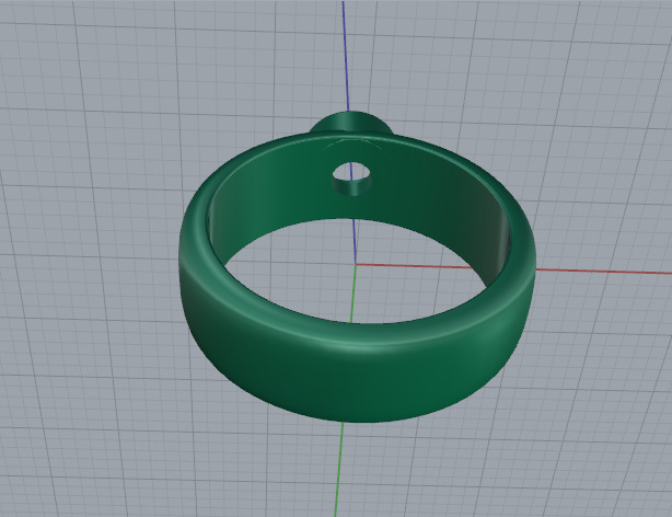 Solitaire ring Model 7105 3D print model_5