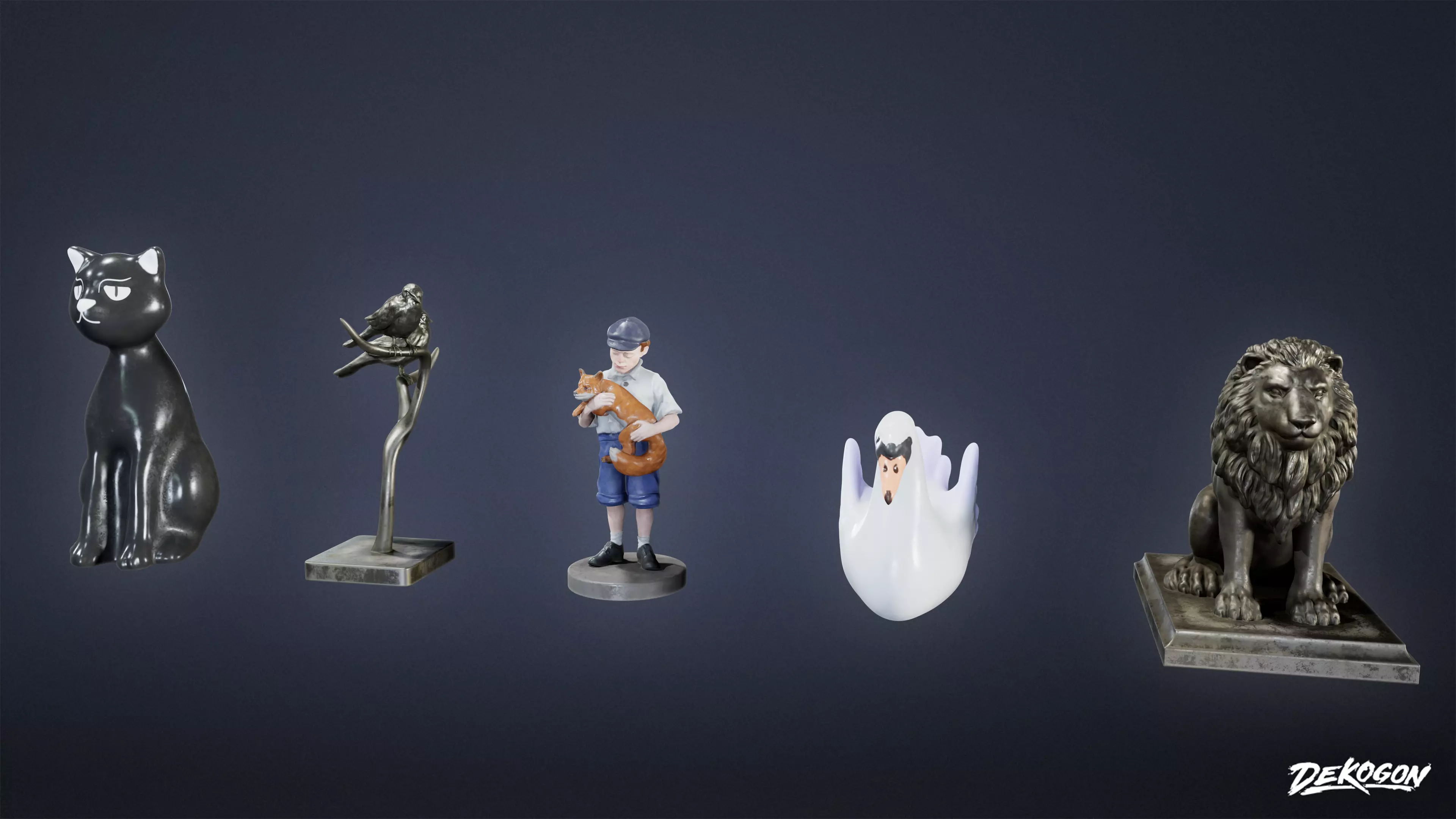 SUBURBS - Knick Knacks 77 - LOW POLY Low-poly 3D model