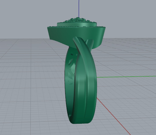 Heart Ring Model 7142 3D print model_3
