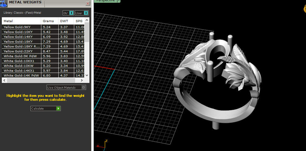 Ring of leaves Model 7136 3D print model_6