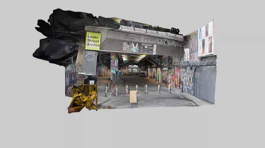 3D Leake Street Graffiti Tunnel 3D model_0