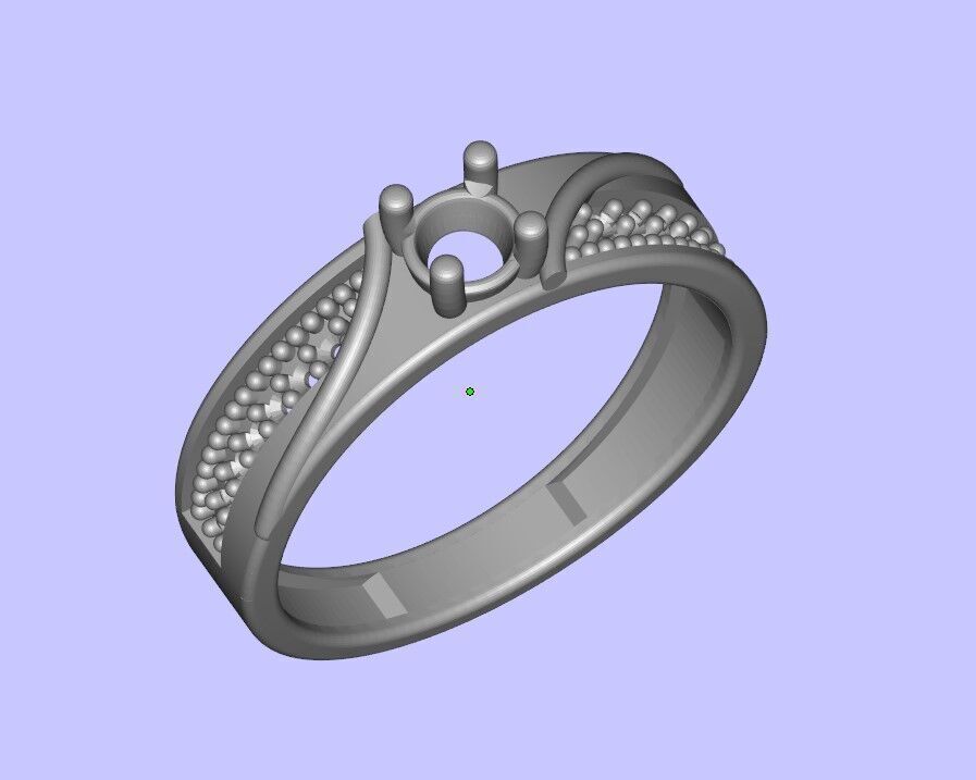 Wedding Ring Set 3D print model_2