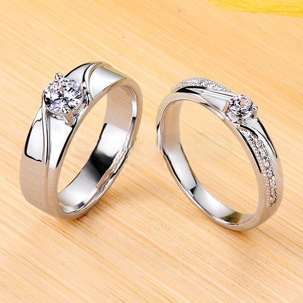 Wedding Ring Set 3D print model_4