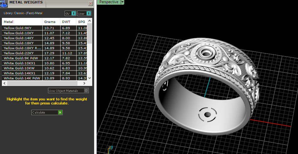 Ring with patterns Model 7122 3D print model_6