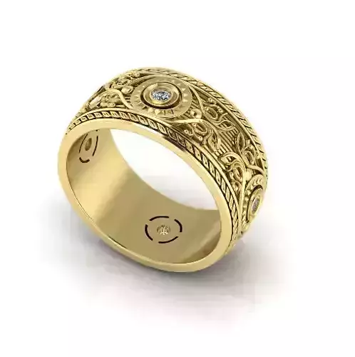 Ring with patterns Model 7122