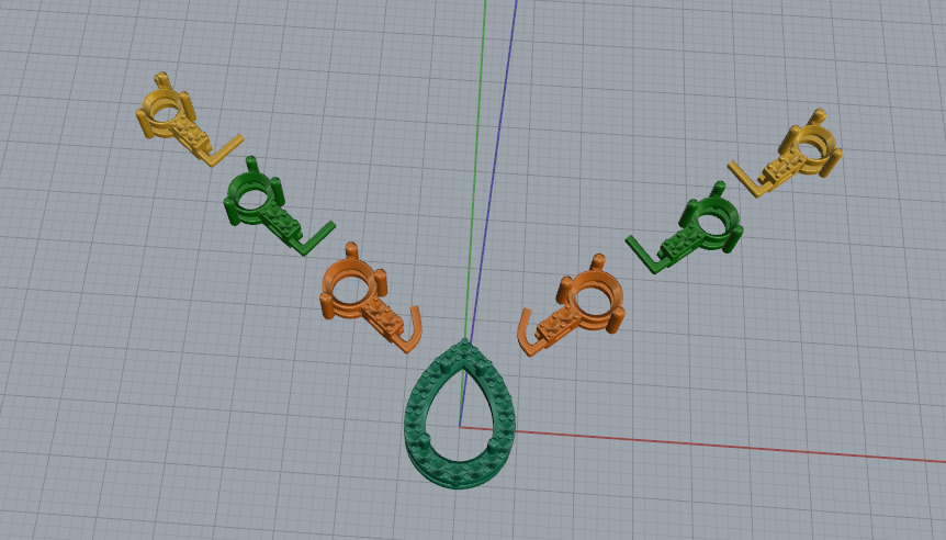 Necklace Model 7121 3D print model_2