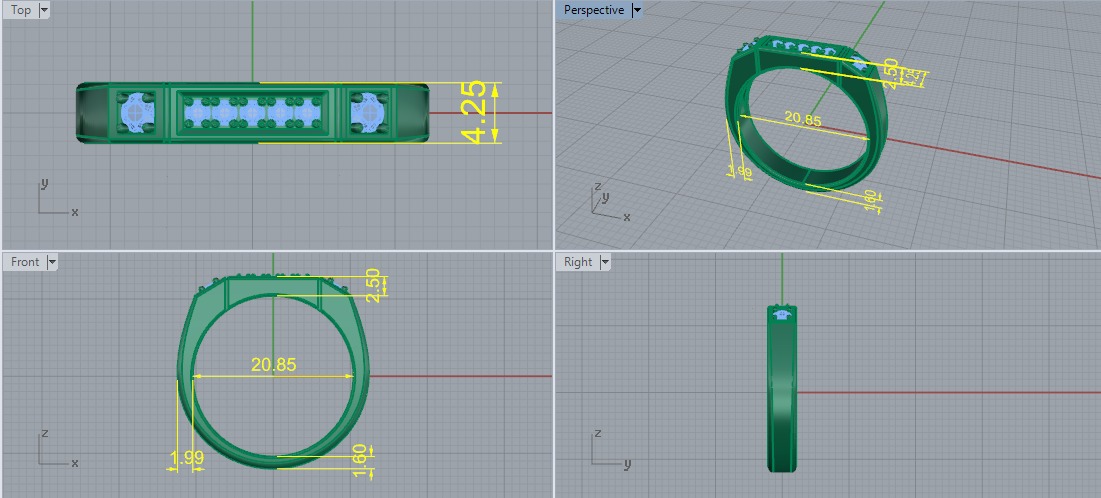 Ring Model 7119 3D print model_5
