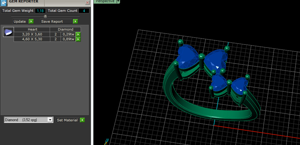 Heart Ring Model 7116 3D print model_7