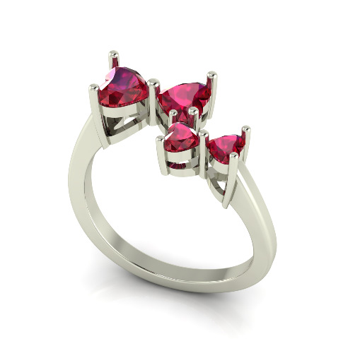 Heart Ring Model 7116 3D print model_1