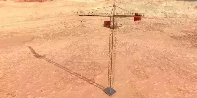 Lifting Industrial Crane  Optimized for Unreal Engine And Unity