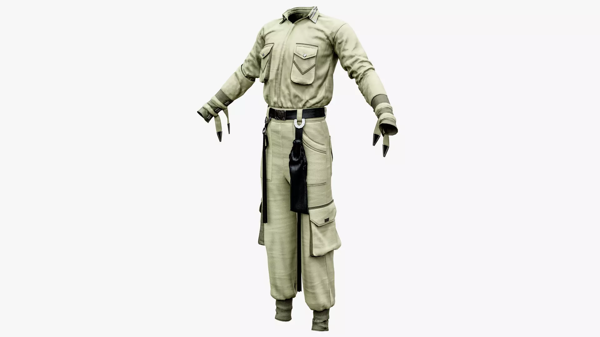 Boilersuit Low-poly 3D model