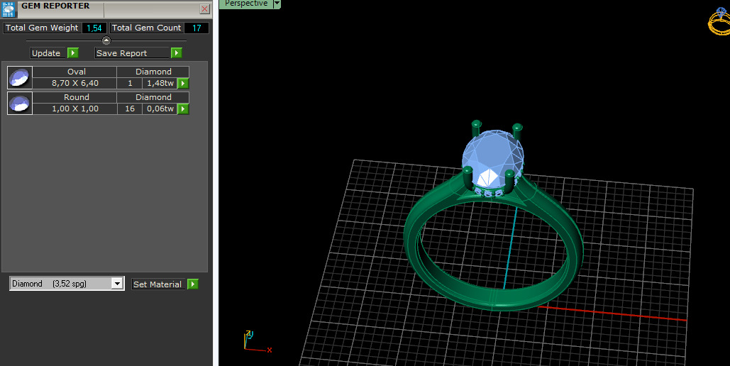 Solitaire ring Model 7192 3D print model_7