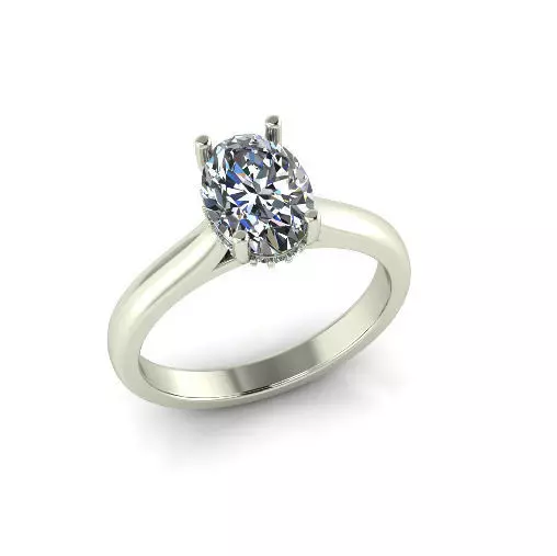 Solitaire ring Model 7192 3D print model_0