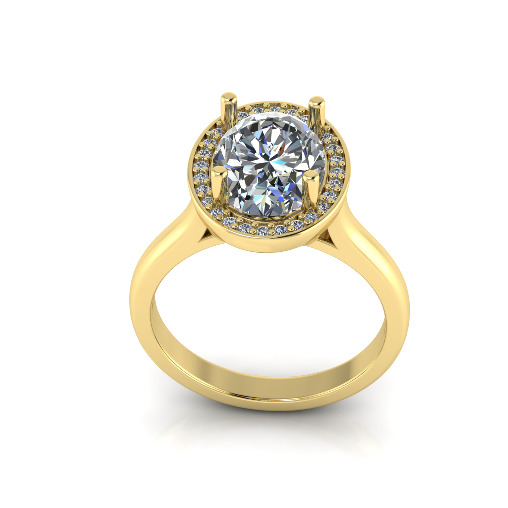 Ring oval Model 7185 3D print model_1