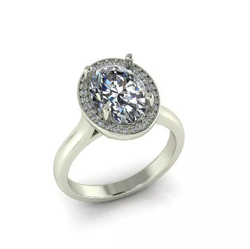 Ring oval Model 7185 3D print model_0