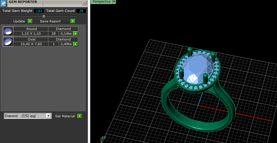 Ring oval Model 7185 3D print model_7