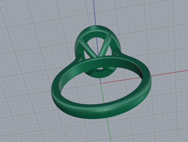 Ring oval Model 7185 3D print model_4