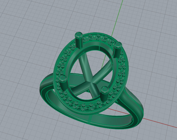 Ring oval Model 7185 3D print model_2