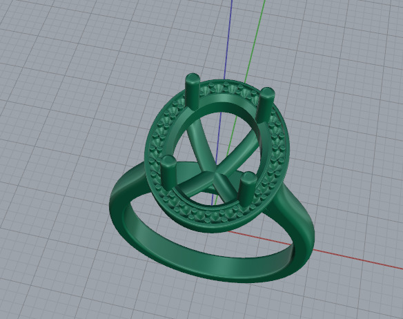 Ring oval Model 7183 3D print model_2