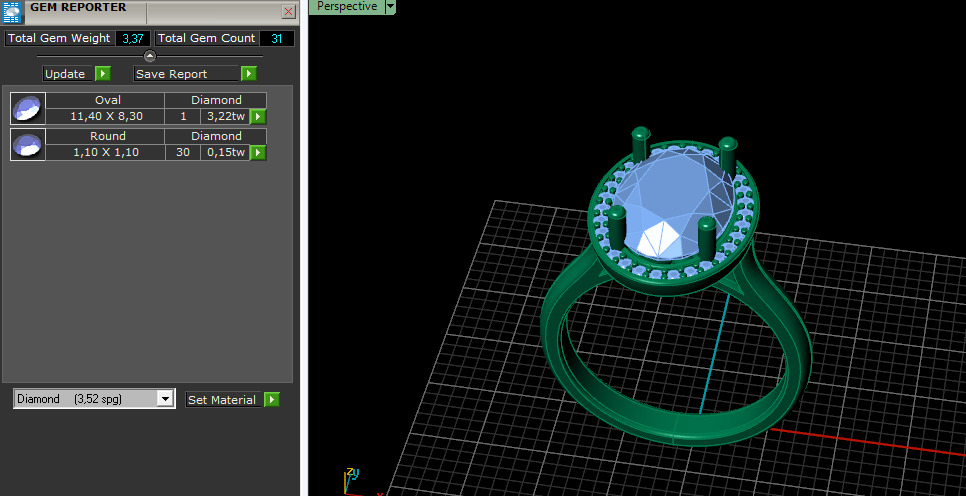 Ring oval Model 7183 3D print model_7