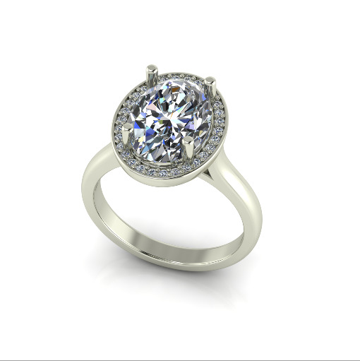 Ring oval Model 7183 3D print model_1