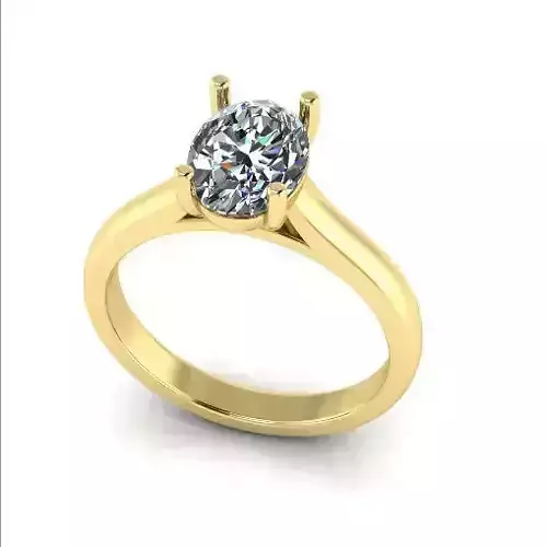 Solitaire ring Model 7181 3D print model
