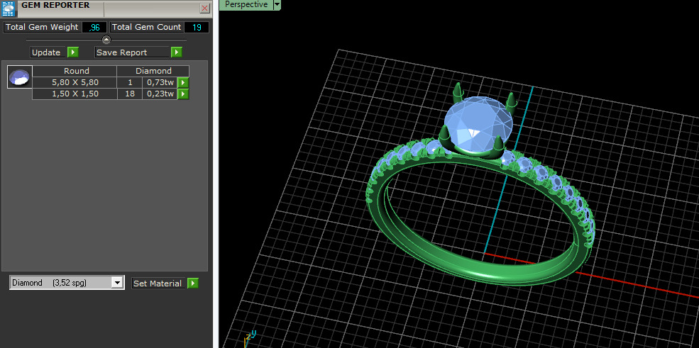 Solitaire ring Model 7172 3D print model_7