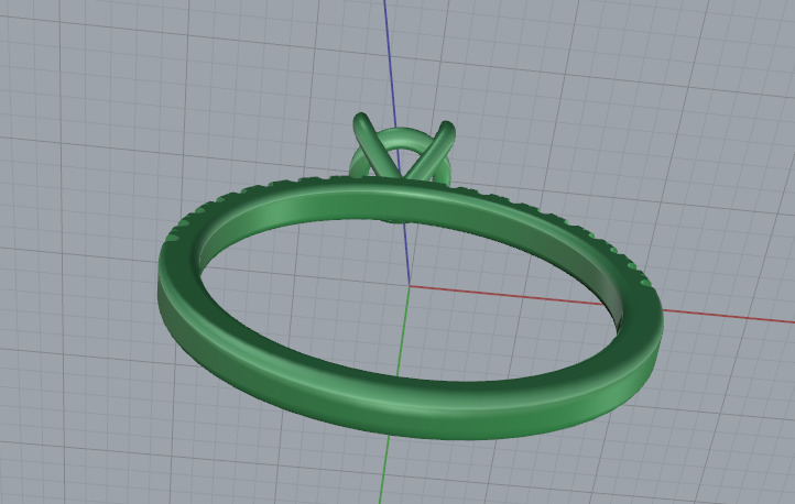 Solitaire ring Model 7172 3D print model_4