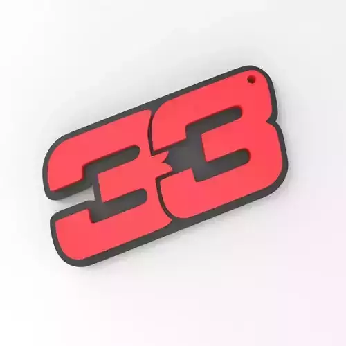 Max Verstappen no 33 F1 Keychain - 3D Printable Model
