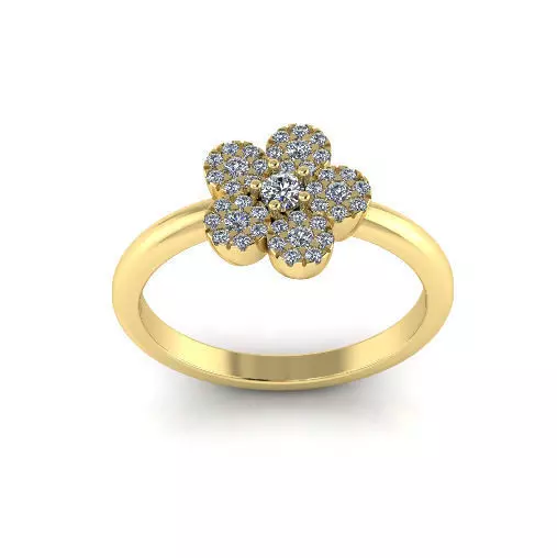 Ring flower Model 7152 3D print model_0