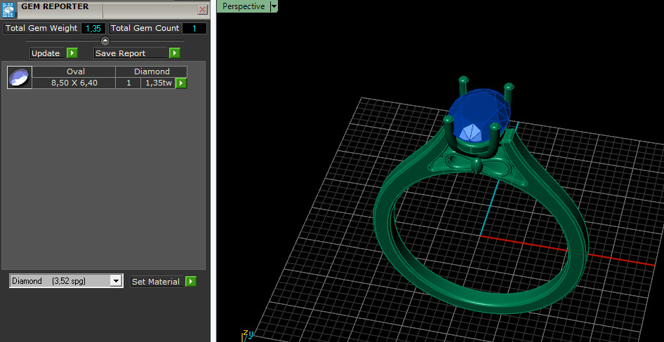 Solitaire ring Model 7147 3D print model_7