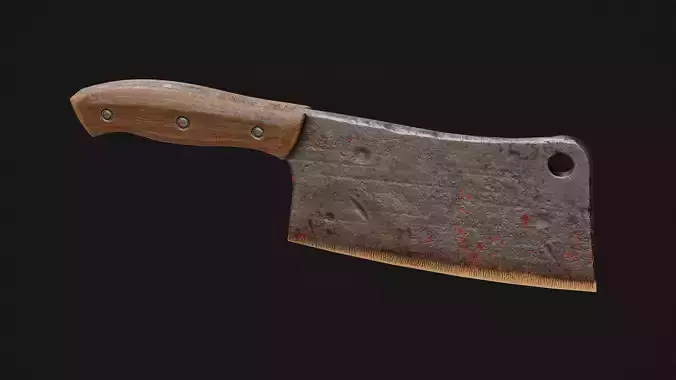 Butcher Knife Game Ready Model Low-poly 3D model