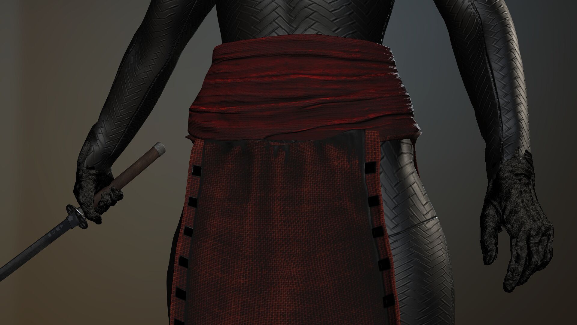 Female Ninja 3D model_4