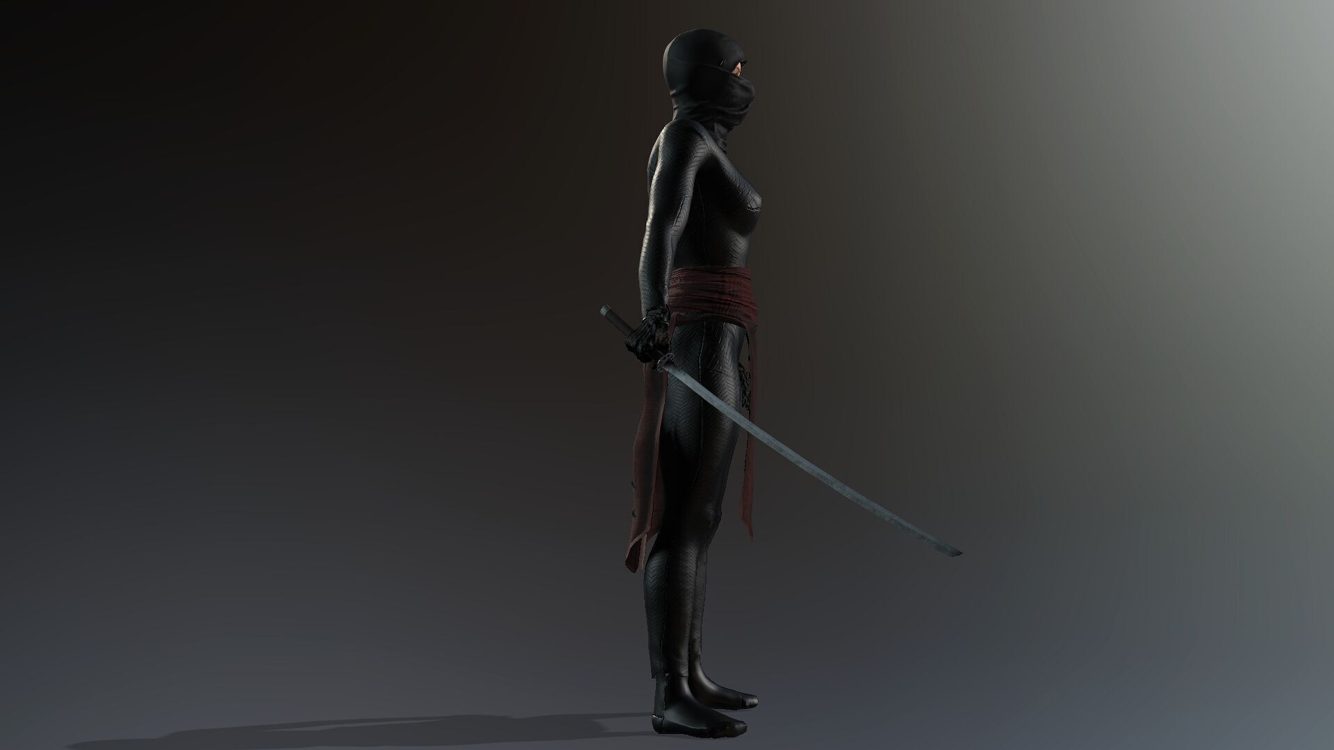 Female Ninja 3D model_15