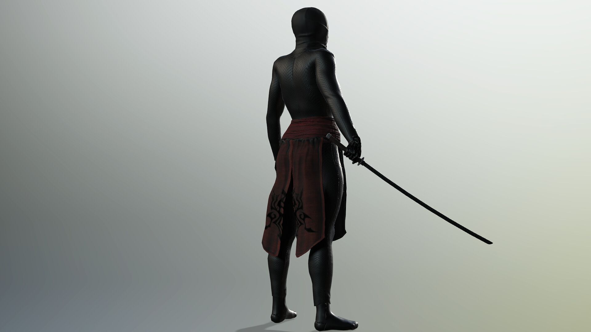 Female Ninja 3D model_14