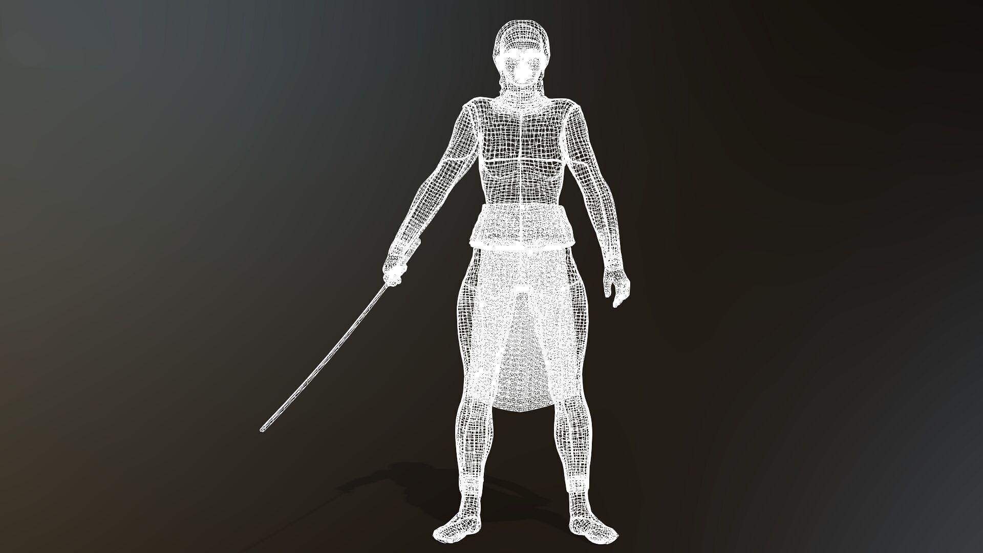 Female Ninja 3D model_19