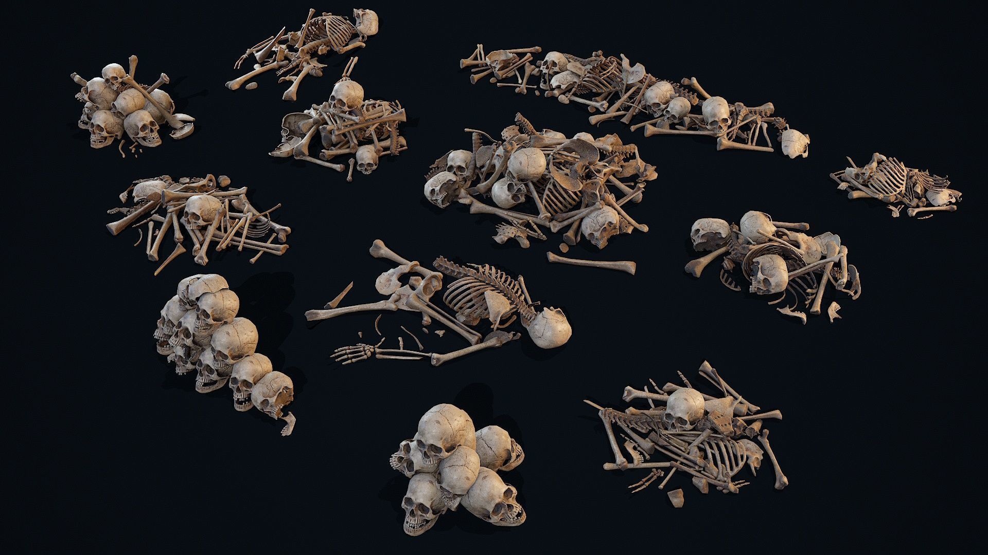  Skulls Bones Pile collections _1