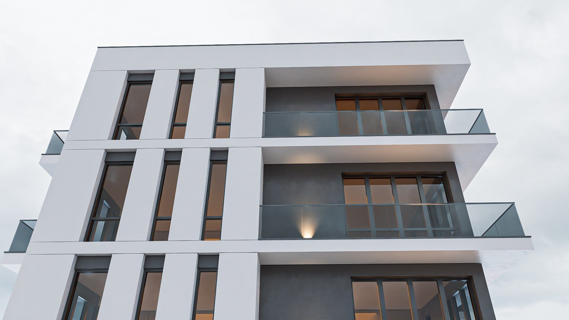 Apartment building Low-poly 3D model_8